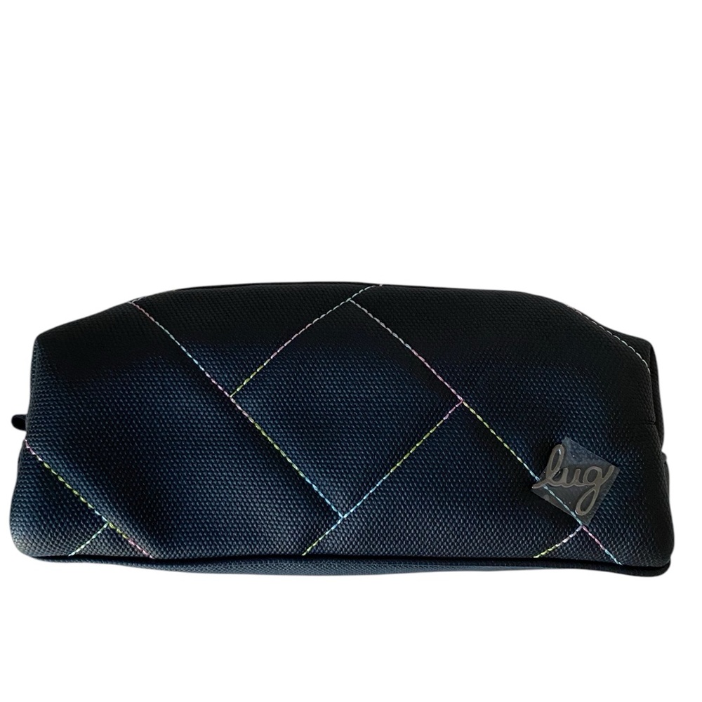 Lug Jib Matte Luxe VL Zip Pouch Black With Icepop Stitch New